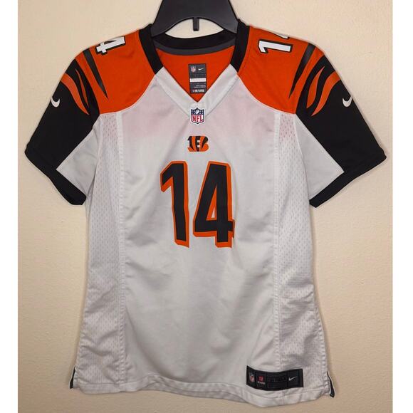 NFL X Nike Team Apparel Tops - NFL NIKE women Cincinnati Bengals Andy Dalton on field Jersey size Large
